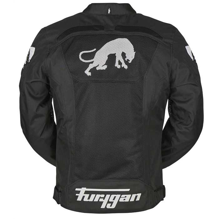 Blouson textile Furygan Atom Vented noir-blanc - vue 3
