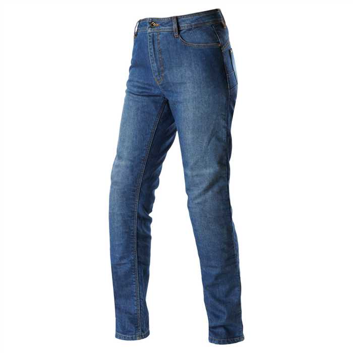 Pantalon moto FURYGAN Leena jean délavé - vue 2