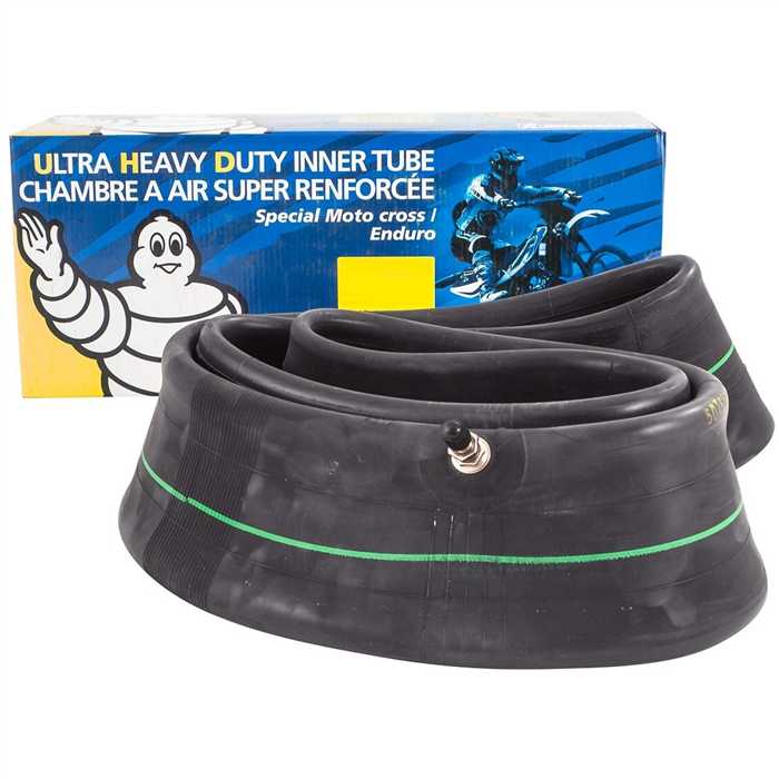 Chambre a air 19'' 100-90-19 a 130-70-19 Michelin 19UHD valve TR4 (ultra renforcee) (cross)