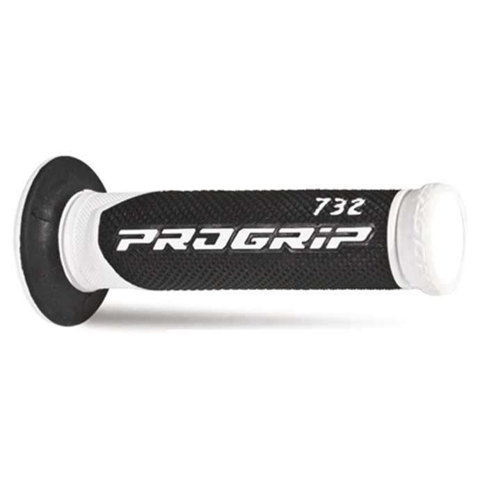 Revêtement poignée ProGrip 732 blanc/noir closed end 125 mm (la paire) - vue 2