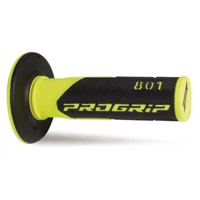 Poignées PROGRIP 801 Jaune Fluo/Noir 22/25