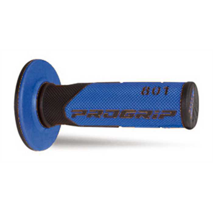 Revêtement de Poignée ProGrip 801 Noir/Bleu Closed End 115 mm (la paire) - vue 2