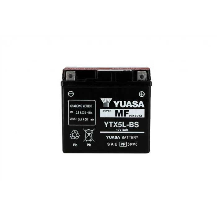 Batterie Yuasa YTX5L-BS 12V 4.2Ah sans entretien - vue 2