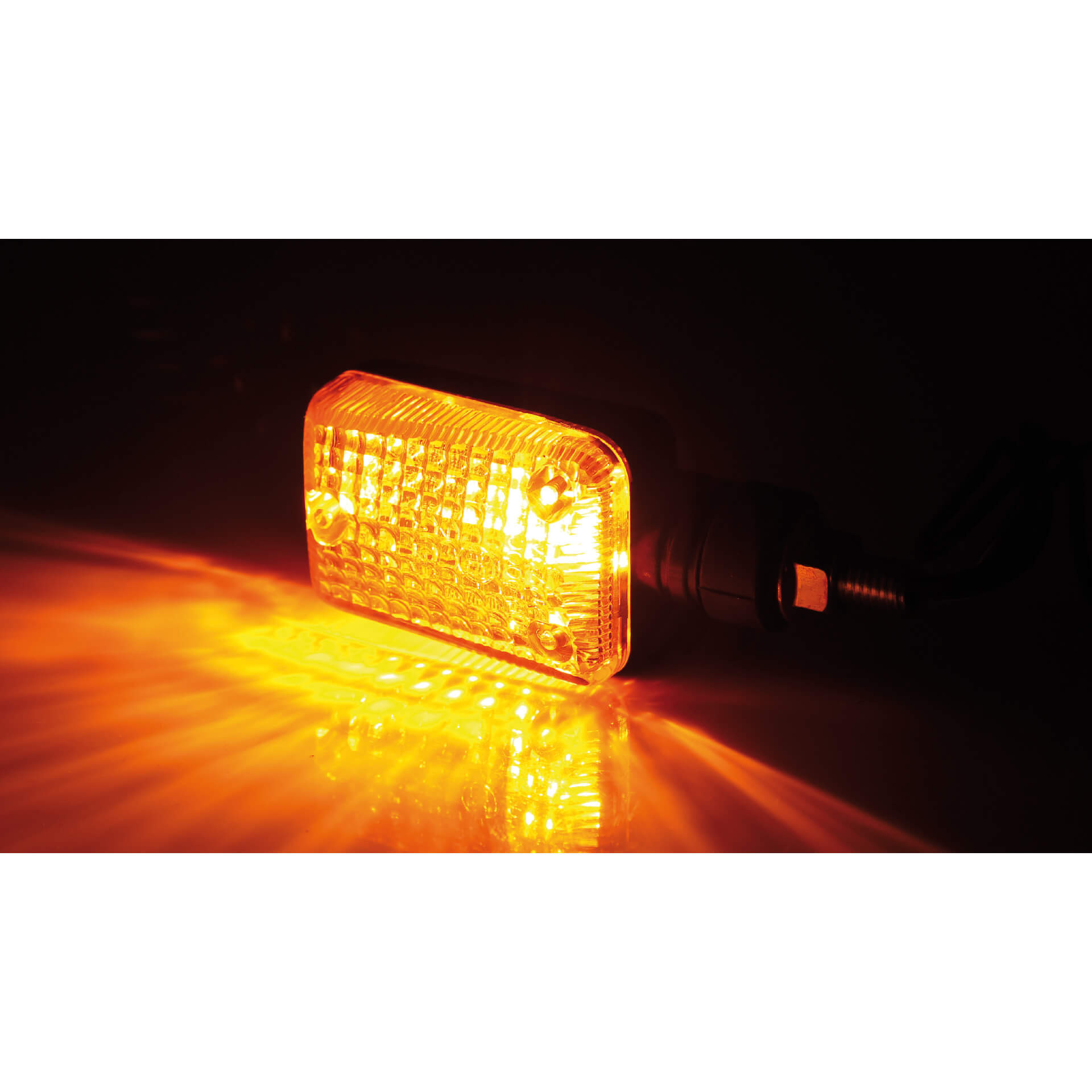 Clignotant Mini BRAZOLINE SHIN YO verre jaune noir - vue 2