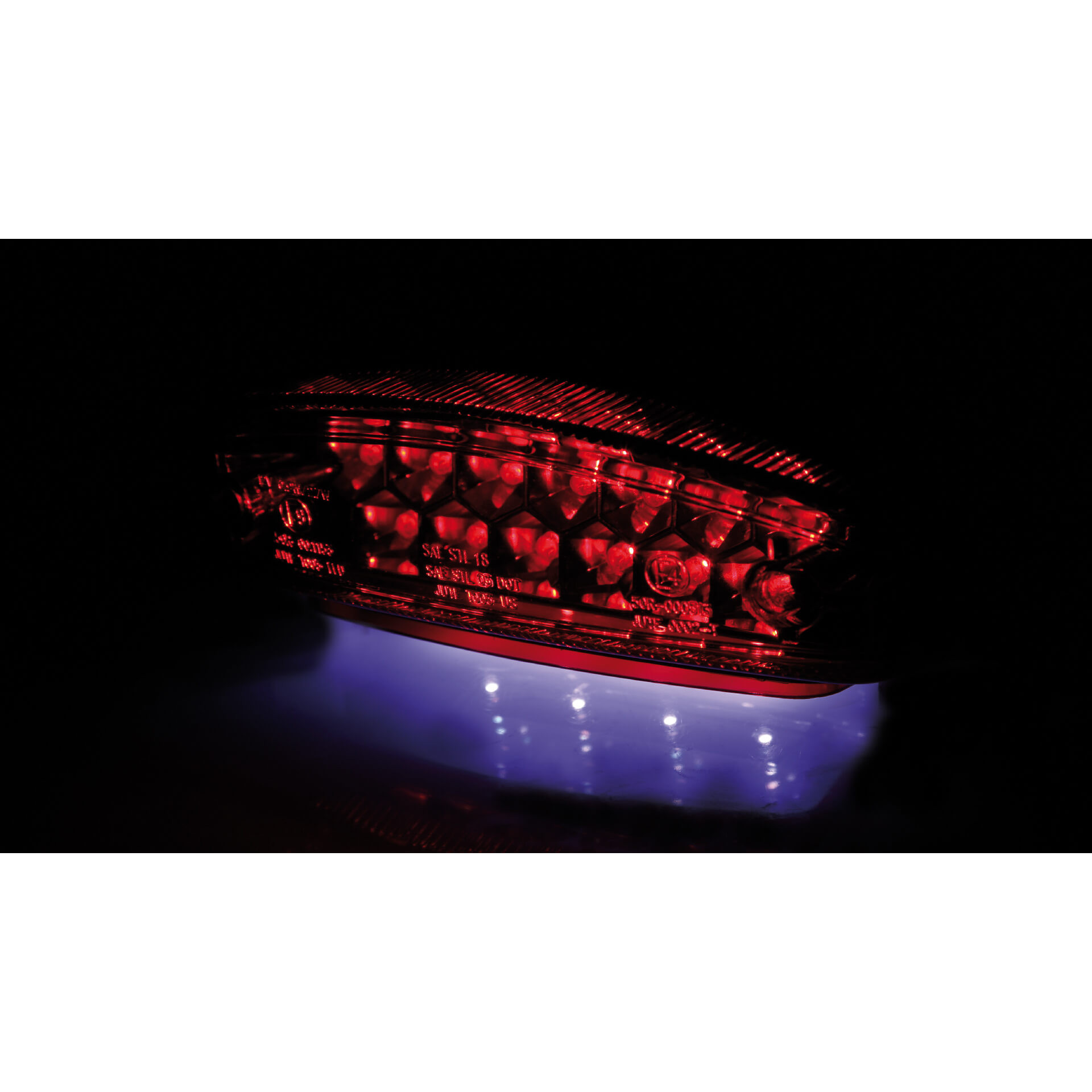Feu arrière LED SHIN YO MONSTER verre rouge E-approuvé - vue 2