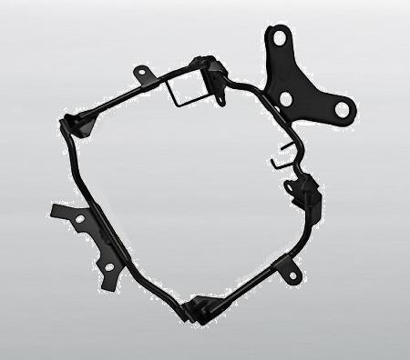 Araignée de carénage adaptée Kawasaki Z 1000 07/08 Brazoline