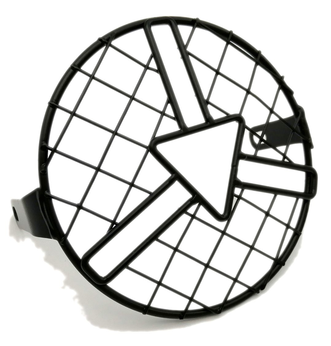 Grille de phare British noire Brazoline - vue 3