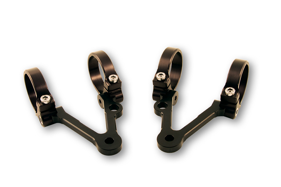 LSL Pattes de phare extra short Ø 43 mm rotative avec fixation de clignotants 40 mm