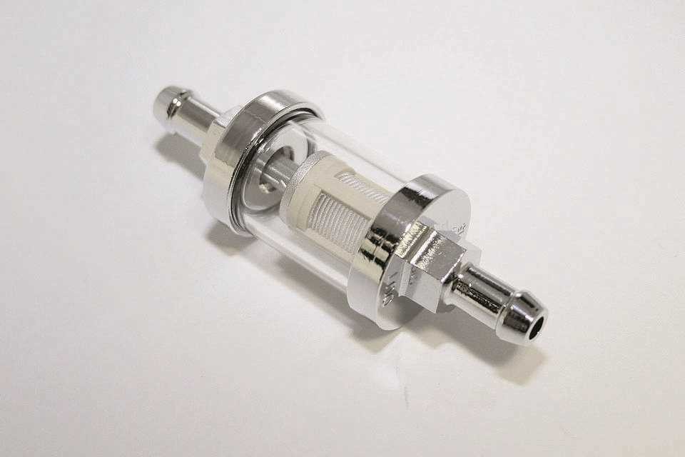 Filtre à essence en métal chromé Ø 8 mm Brazoline - vue 2