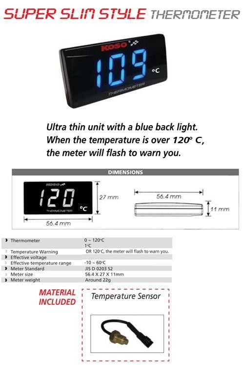Thermomètre KOSO - vue 2