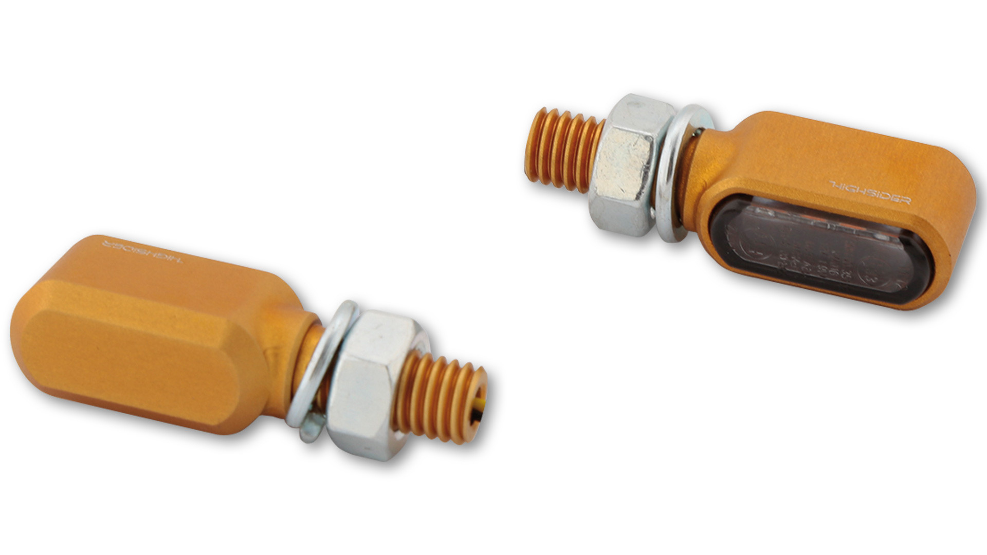Clignotant LITTLE BRONX LED Aluminium Or HIGHSIDER - vue 2