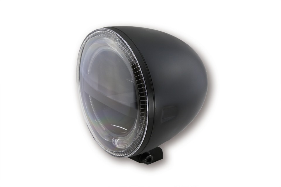 Phare LED circulaire 5 3/4 pouces noir HIGHSIDER