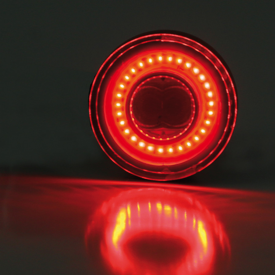 Feu arrière clignotant LED APOLLO CLASSIC noir HIGHSIDER - vue 2