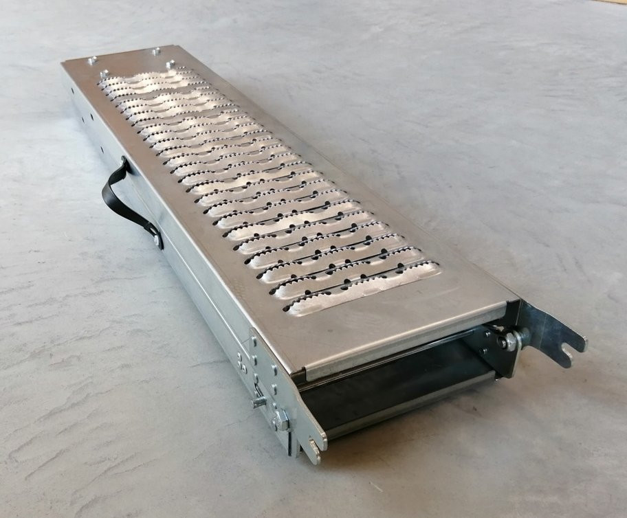 Rampe acier pliable 250 kg BRAZOLINE avec poignée - vue 2