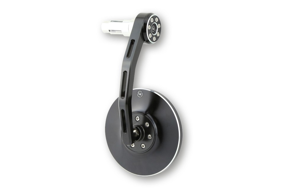 Embout de guidon rétroviseur Conero noir anodisé HIGHSIDER