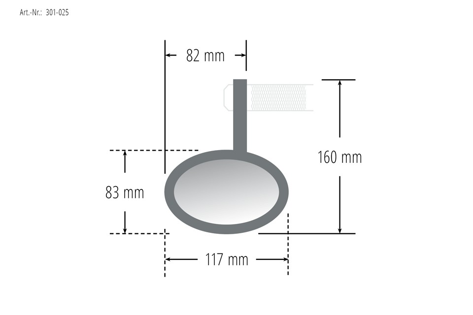 Rétroviseur embout de guidon HIGHSIDER Victory - vue 3