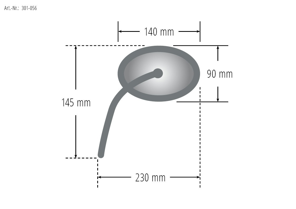 Rétroviseur aluminium Columbia 2 Highsider - vue 3