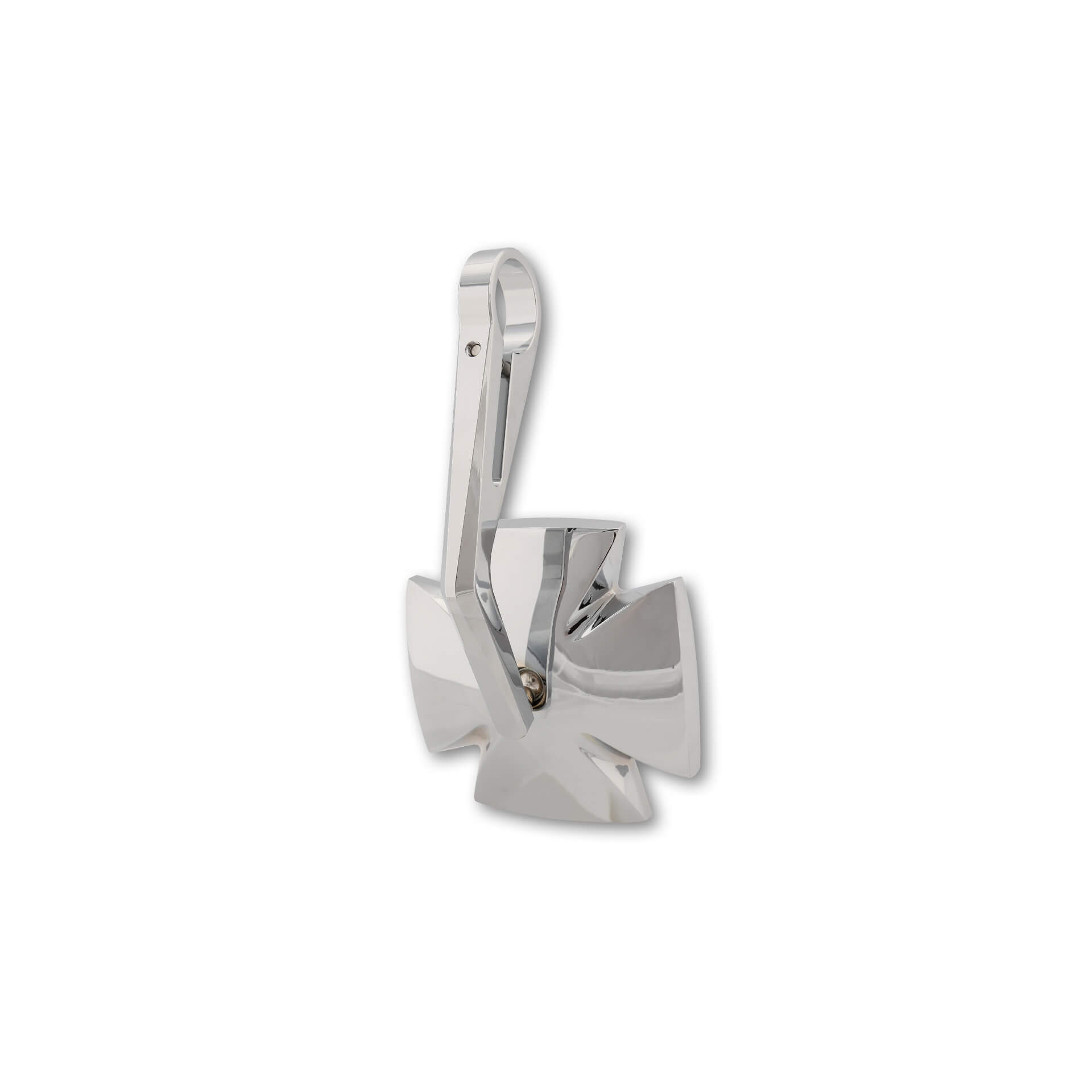Embout de guidon rétroviseur Iron Cross chromé Highsider - vue 4