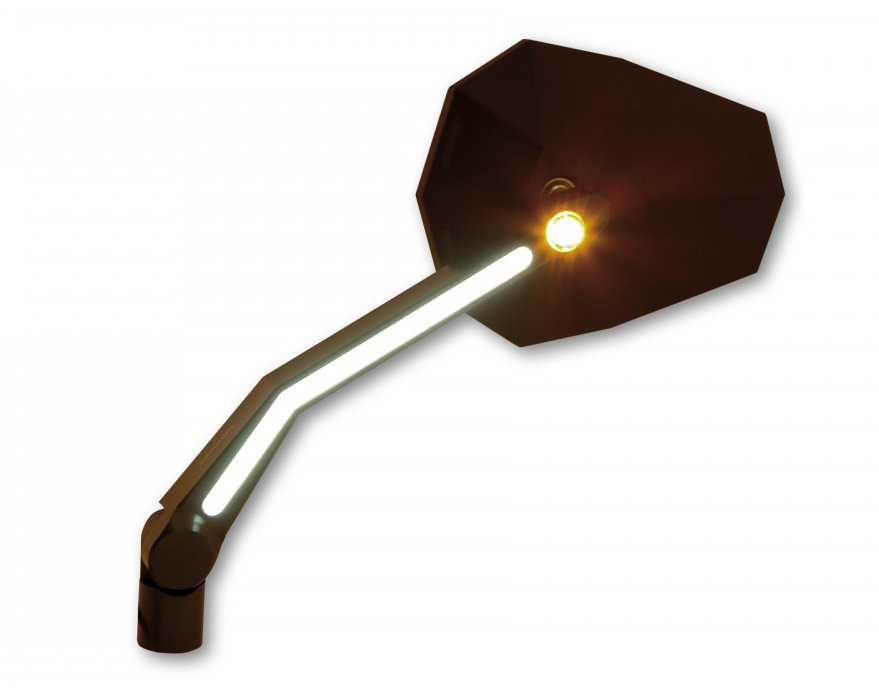 Paire de rétroviseurs HIGHSIDER STEALTH -X4 avec indicateur LED et veilleuse - vue 2