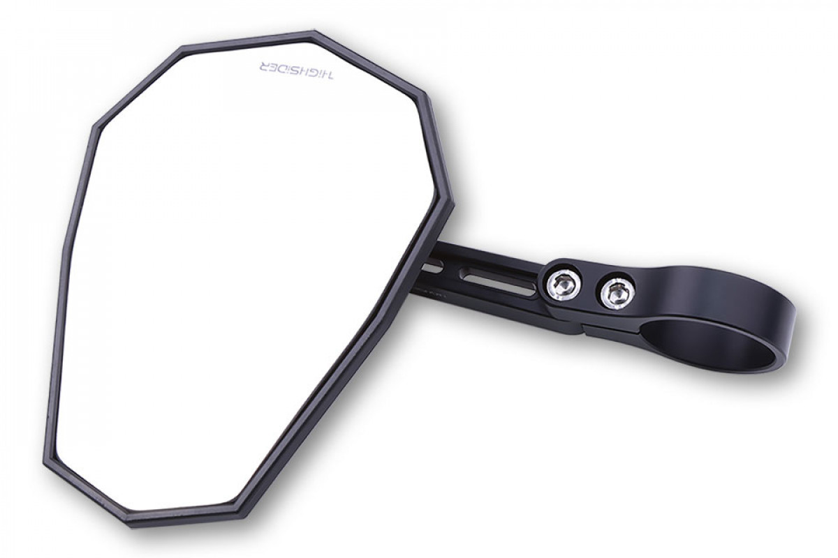 Rétroviseur HIGHSIDER STEALTH -X5 court noir embout de guidon - vue 2