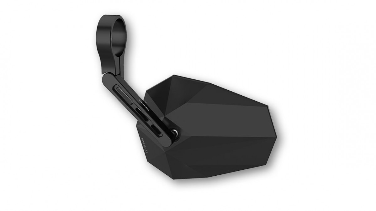 Rétroviseur HIGHSIDER STEALTH -X5 court noir embout de guidon - vue 4