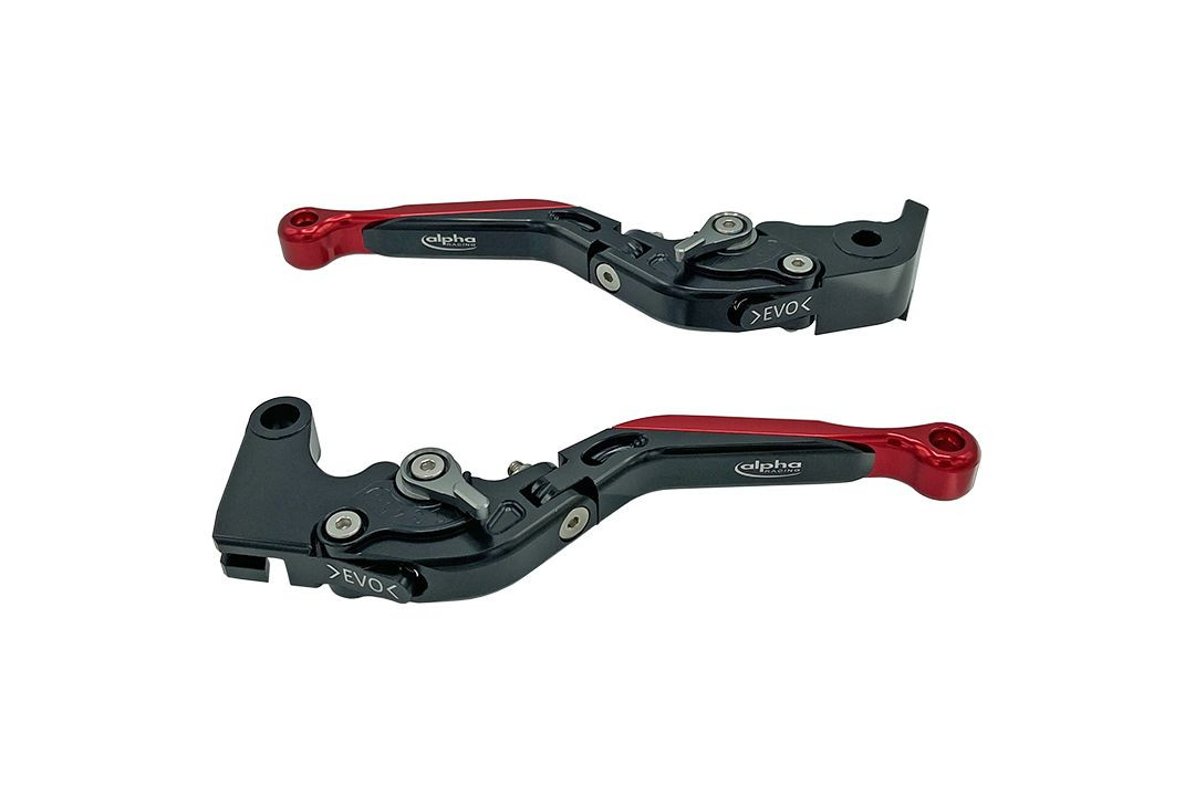 Embouts colorés pour levier EVO ALPHA RACING rouge anodisé - vue 2