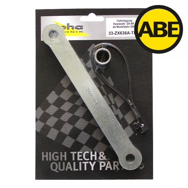 Kit de rabaissement Kawasaki ZX6R ZX636A 2002-2003 ALPHA TECHNIK