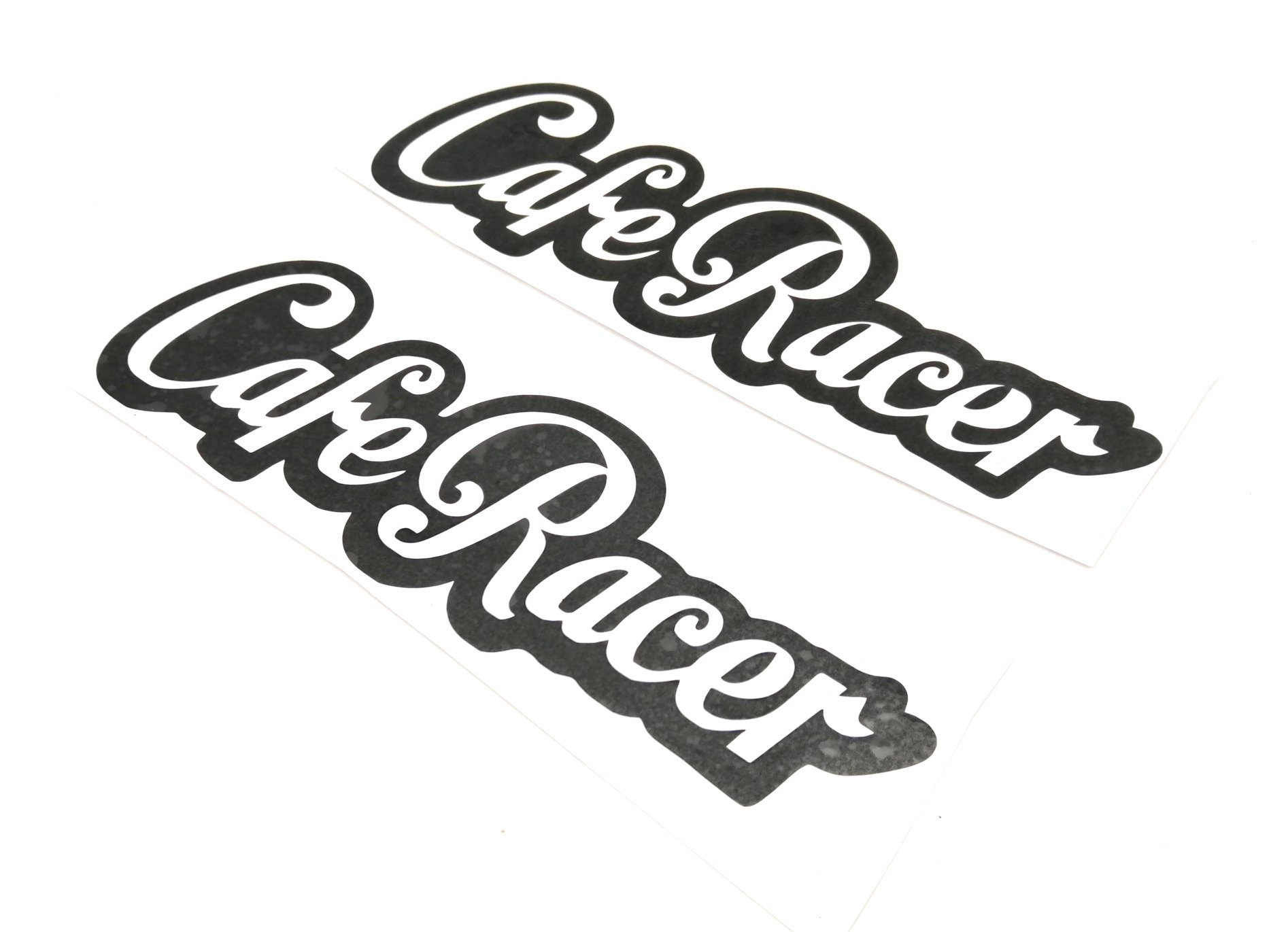 Lot de 2 stickers Café Racer lettrage noir BRAZOLINE - vue 2