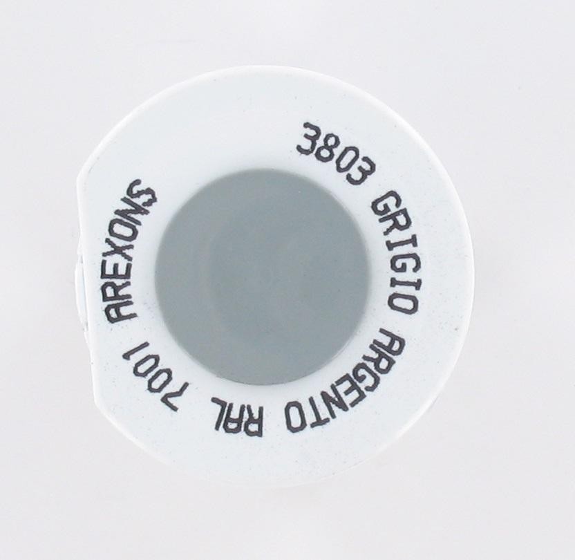 Bombe de peinture spécial métaux Gris argent brillant RAL 7001 400 ml AREXONS - vue 2