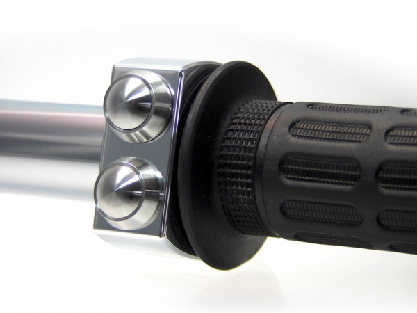 Motogadget mo.switch Commutateur 3 boutons poussoir 22 mm logement poli