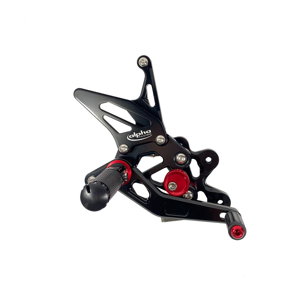 Repose-pieds complets reculés Alpha Technik noir Suzuki GSX-R600 2006-2010 - vue 2