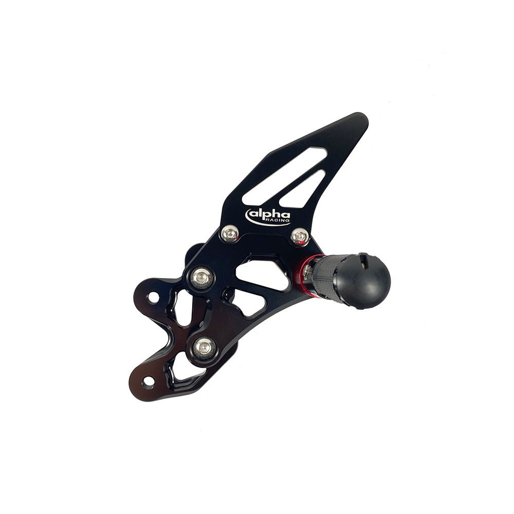 Repose-pieds complets reculés Alpha Technik noir Suzuki GSX-R600 2006-2010 - vue 3