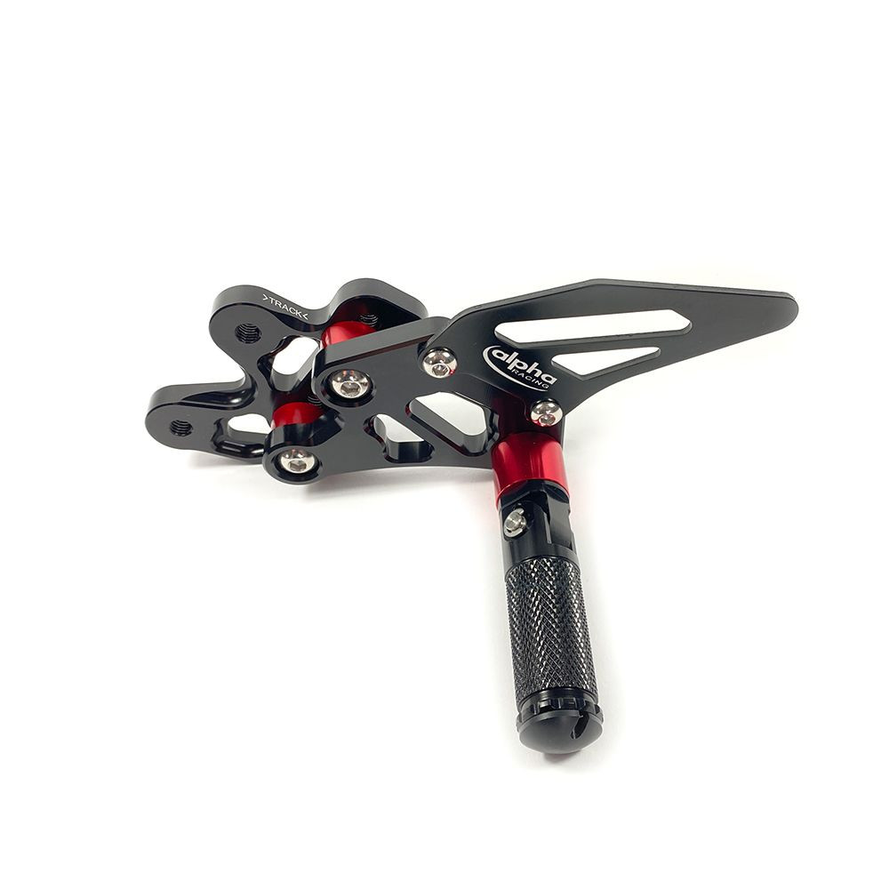 Repose-pieds complets reculés Alpha Technik noir Suzuki GSX-R600 2006-2010 - vue 4