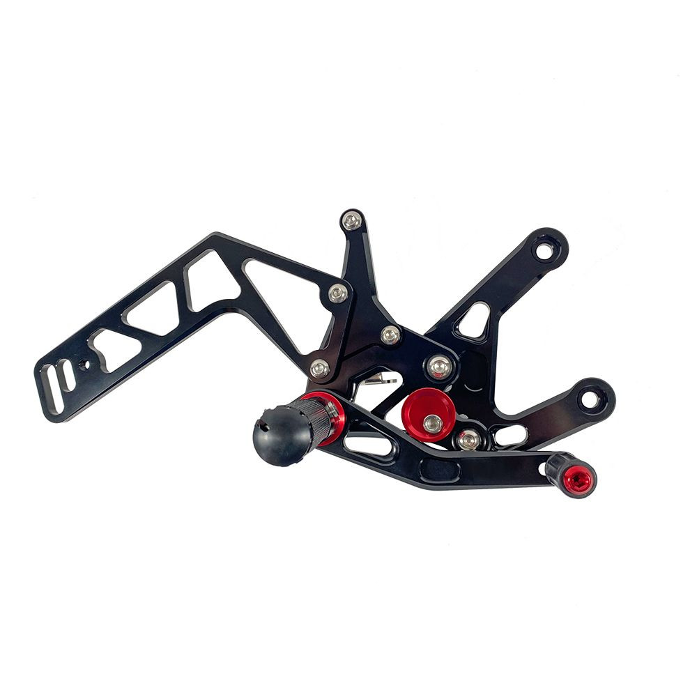 Repose-pieds complets reculés Alpha Technik noir Yamaha YZF-R1 RN32 2015-2016 / RN49 2017-2019 / RN65 2020+ - vue 2