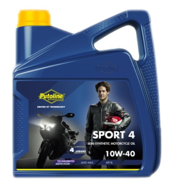 Huile moteur 4T sport 4R 10W40 semi-synthétique 4L Putoline 74385