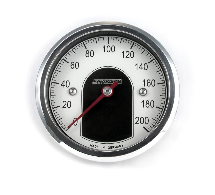 Motogadget Motoscope Tiny 49 mm compteur de vitesse analogique bague polie homologué - vue 2