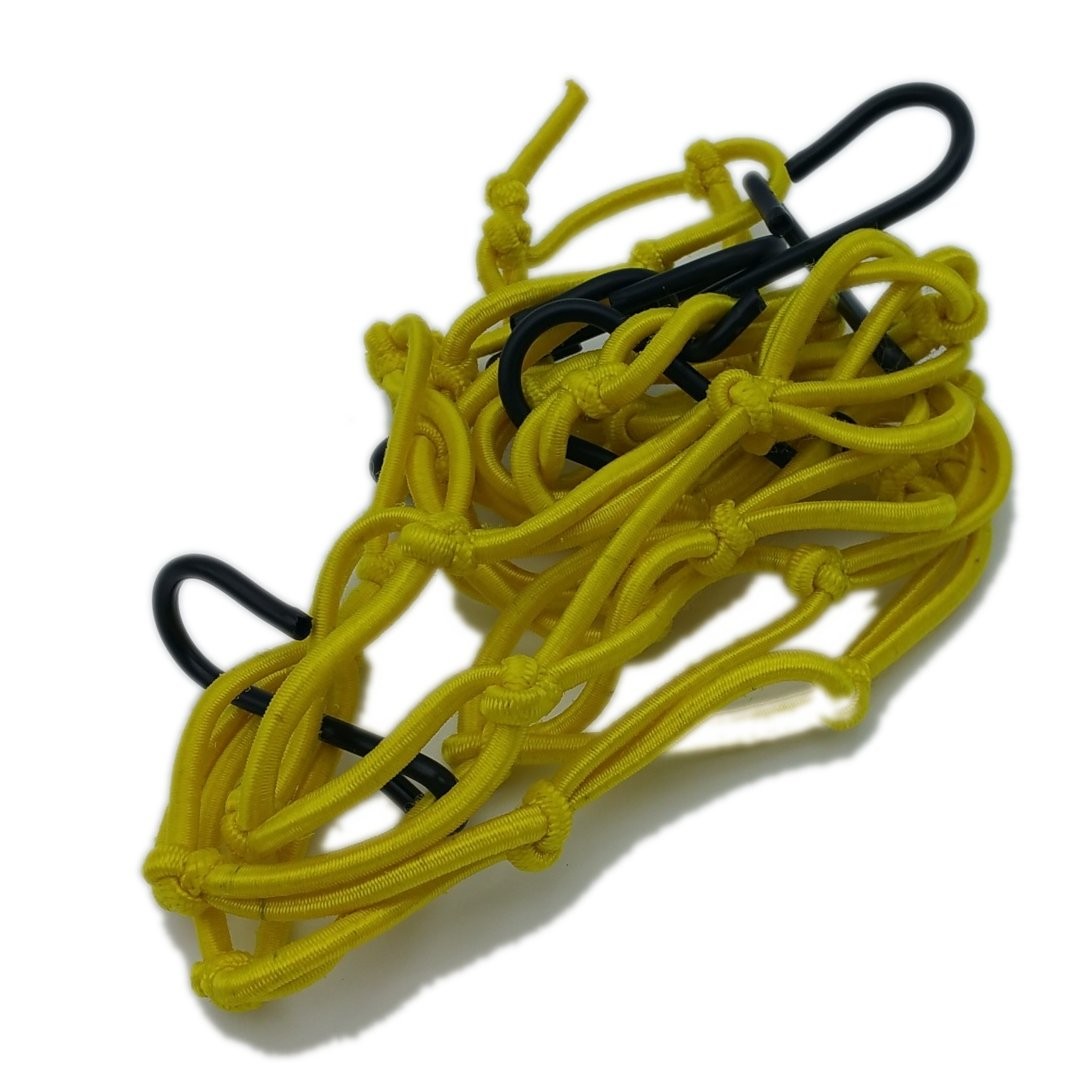 Filet Casque Moto élastique 40 x 40 cm JAUNE Brazoline - vue 2