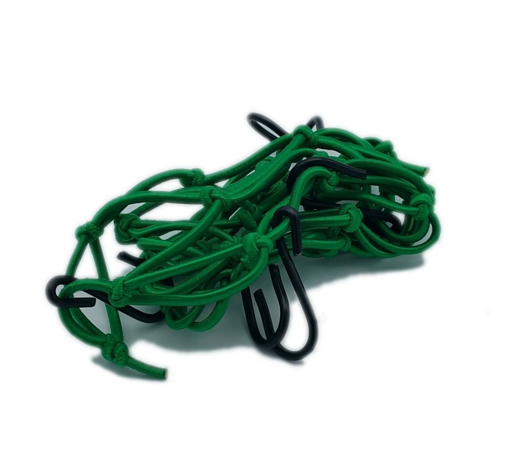 Filet élastique pour casque moto 40 x 40 cm Brazoline - Vert - vue 2