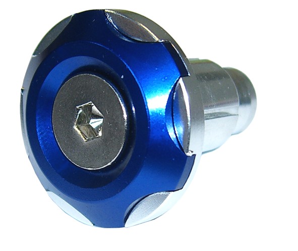 Paire d'embouts de guidon plat bicolore Brazoline - vue 2