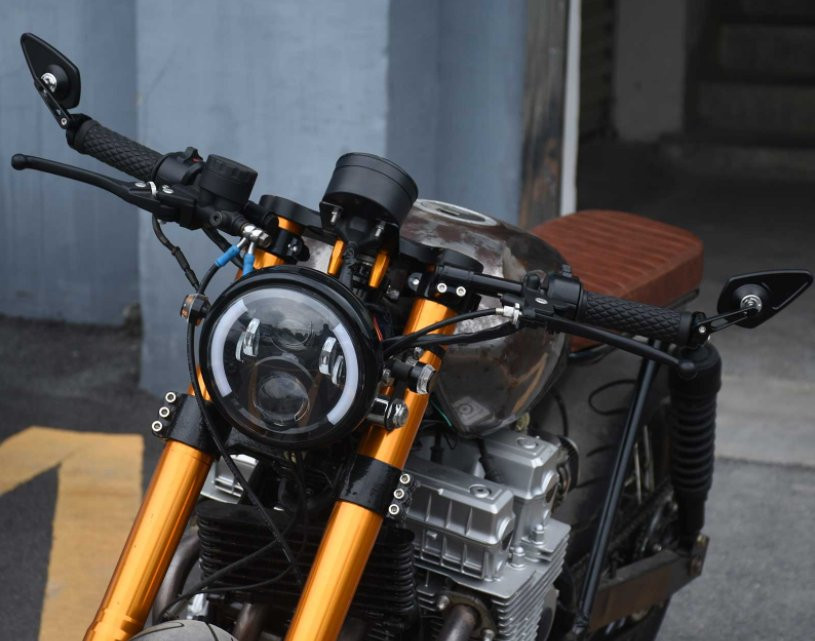 Rétroviseurs FLAT RACER avec Embout de Guidon BRAZOLINE (Paire) - vue 2