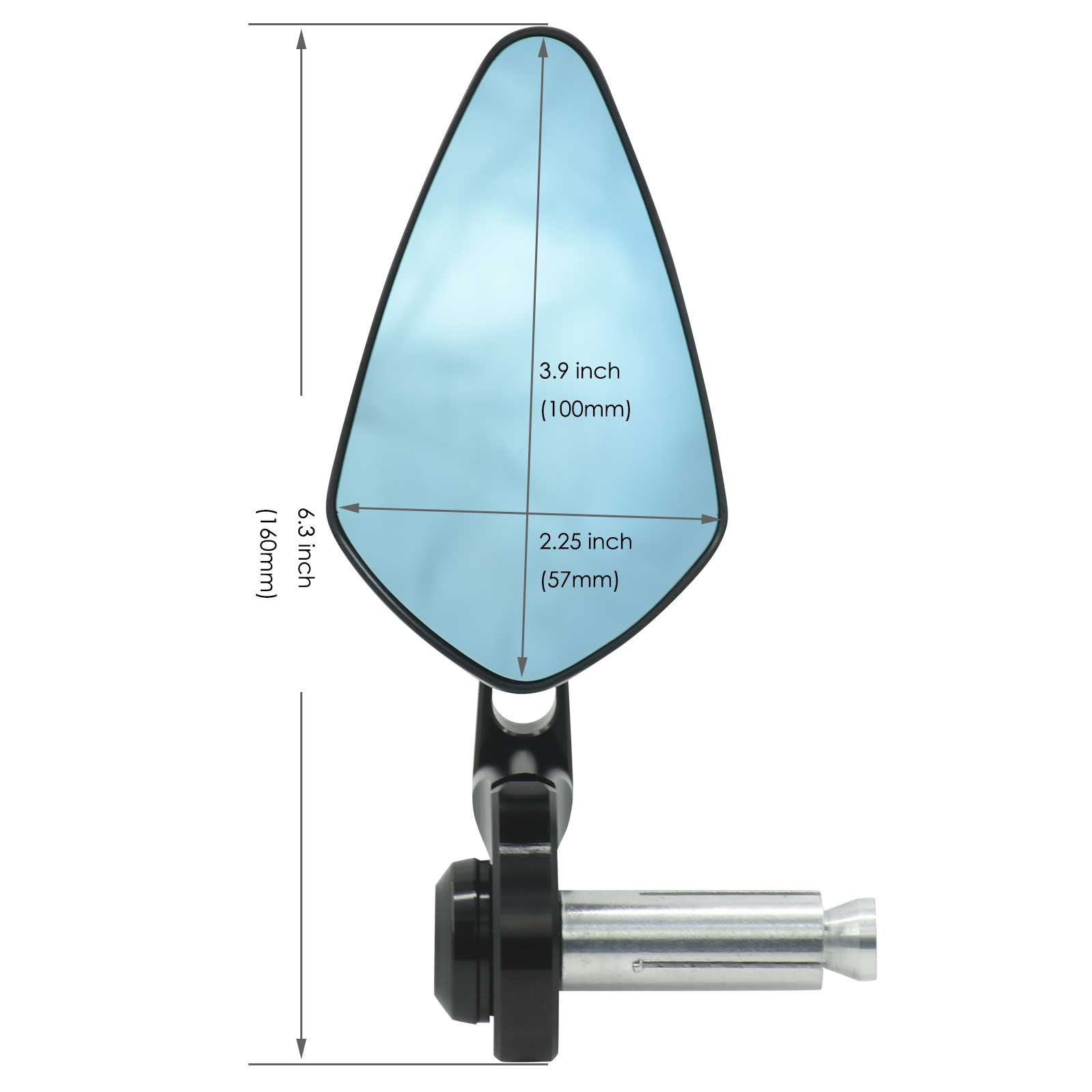 Rétroviseurs FLAT RACER avec Embout de Guidon BRAZOLINE (Paire) - vue 4