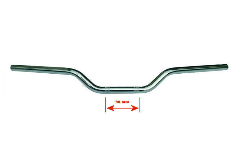 Guidon de route universel acier chromé Brazoline - vue 2