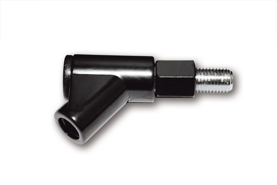 Support rétroviseur filetage à droite noir Brazoline