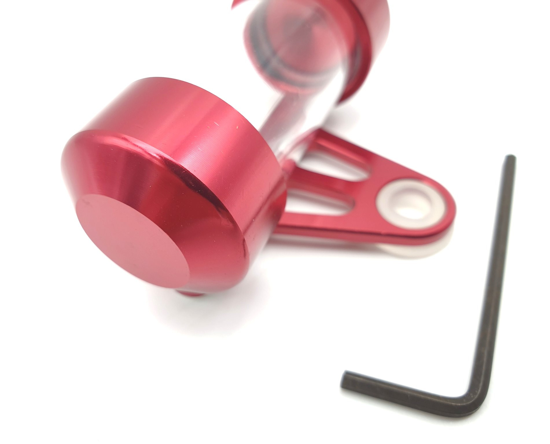 Porte-vignette cylindrique 70 mm aluminium rouge Brazoline - vue 3