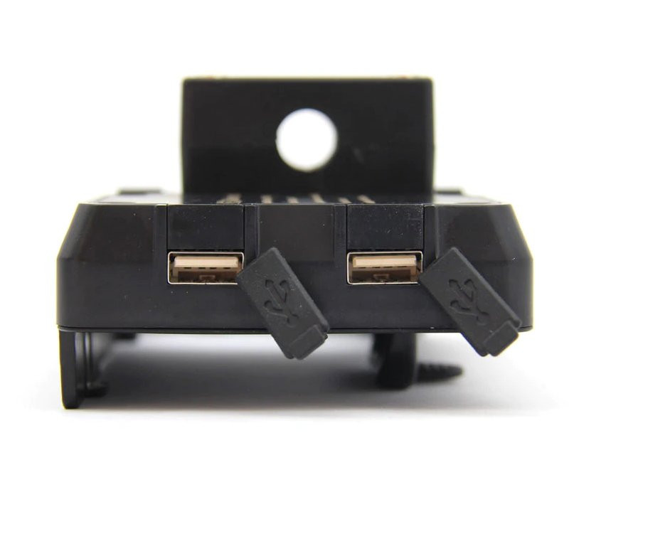 Support chargeur téléphone BRAZOLINE BMW/HONDA universel avec 2 USB - vue 4