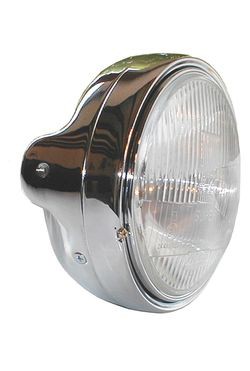 Phare verre strié LTD-STYLE chrome 6025 Brazoline