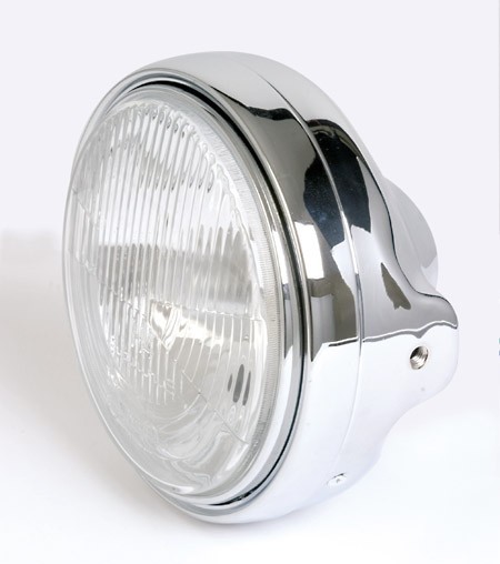 Phare verre strié LTD-STYLE chrome 6025 Brazoline - vue 2