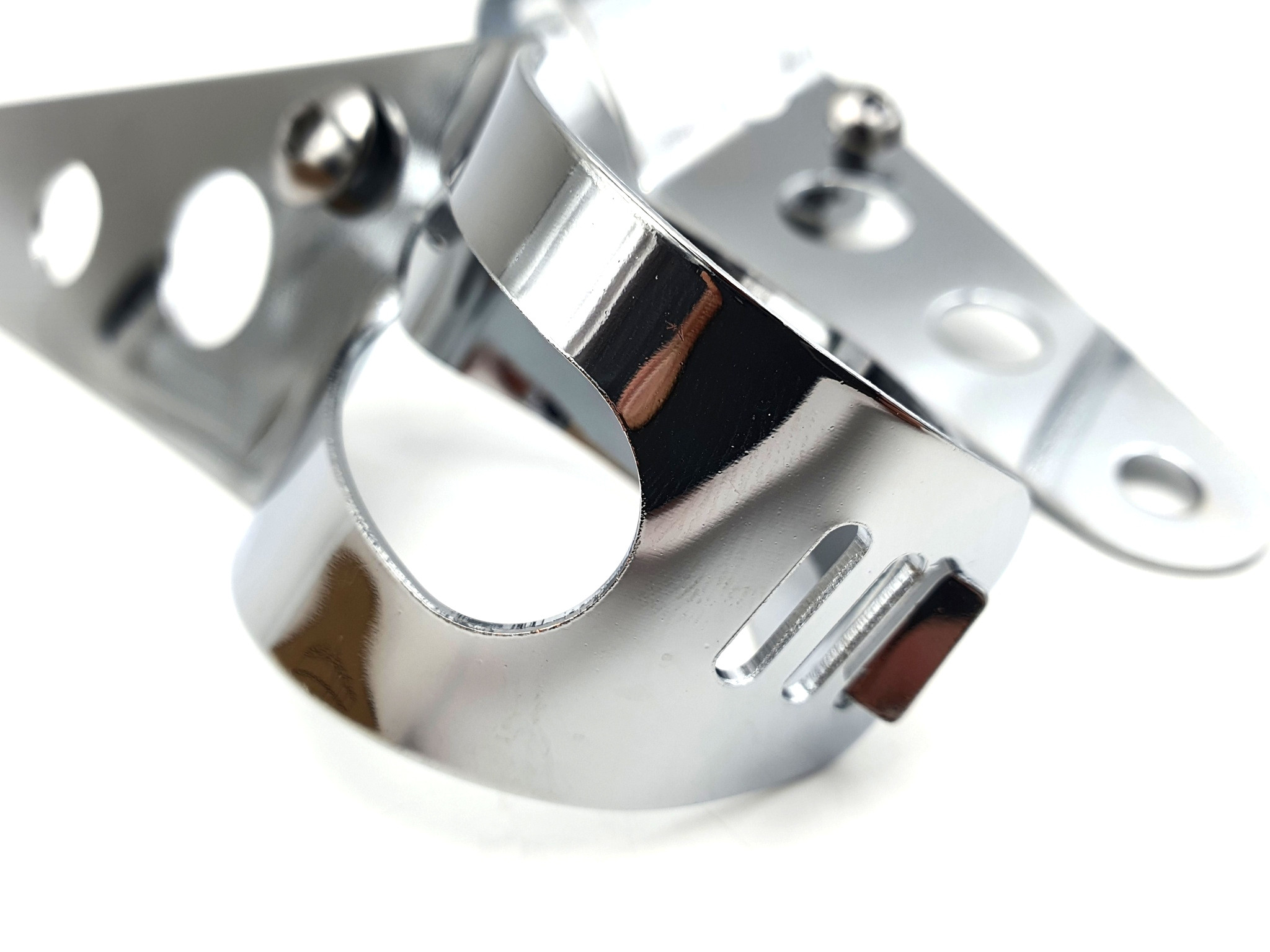 Paire de pattes de phare universelles Ø 35 à 52 mm chrome Brazoline 6029 - vue 3