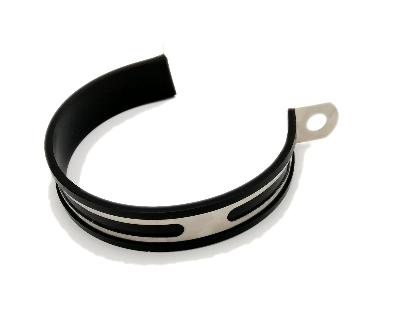 Collier de fixation 90mm échappement oval/circulaire Brazoline - vue 2