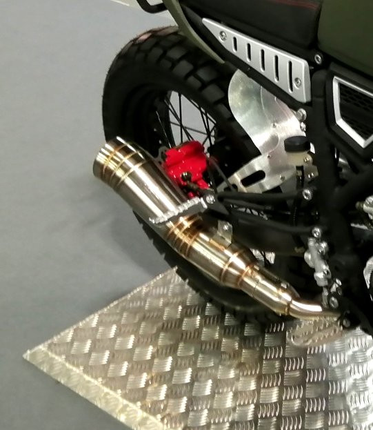 Pot d'échappement inox universel Moto Race Brazoline - vue 3